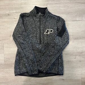 Antigua Women's Purdue Boilermakers Fortune Half-Zip Pullover Sweater